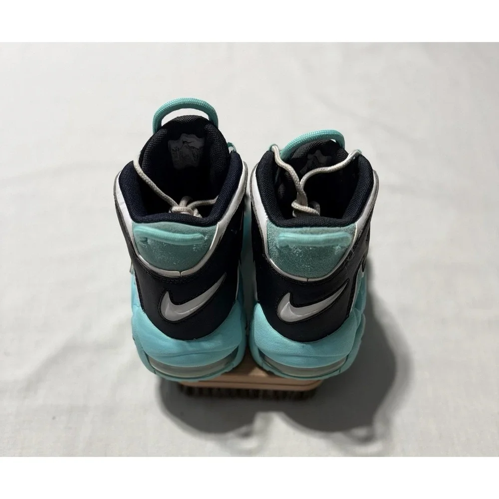 e Air More Uptempo Women's Size 8 Light Aqua Black 415082-403 Girls 6.5Y